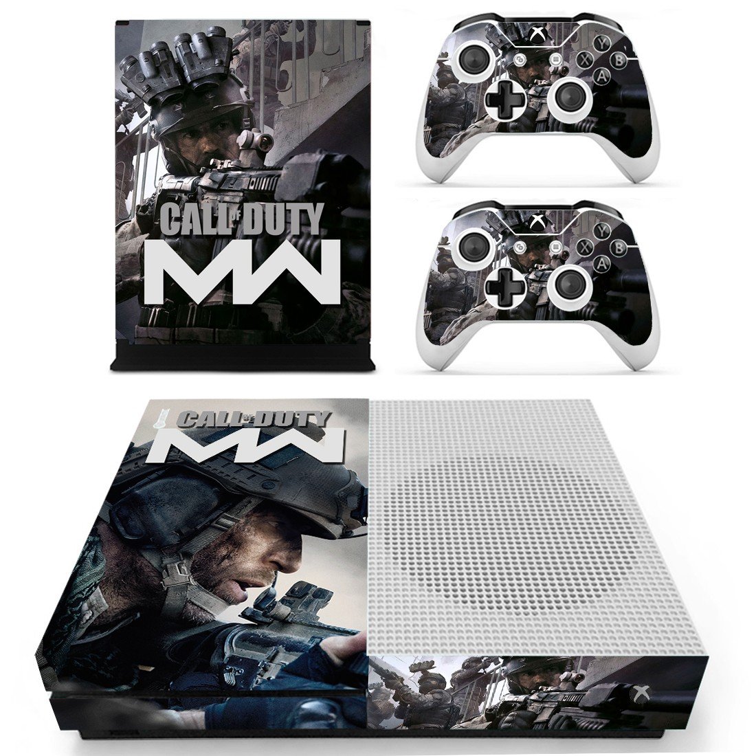 Call of Duty Modern Warfare decal skin for Xbox one S Console & Controllers