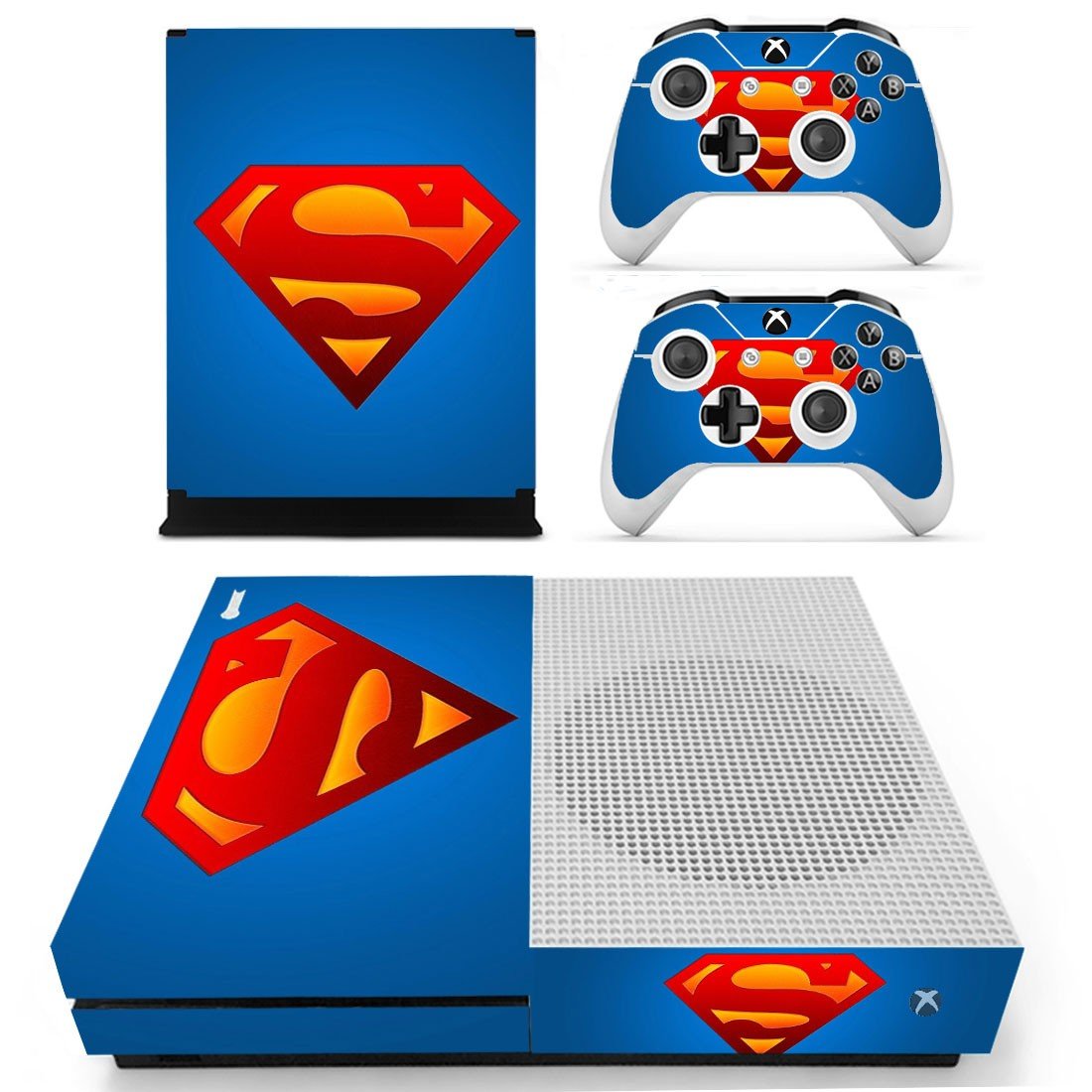 Superman decal skin for Xbox one S Console & Controllers