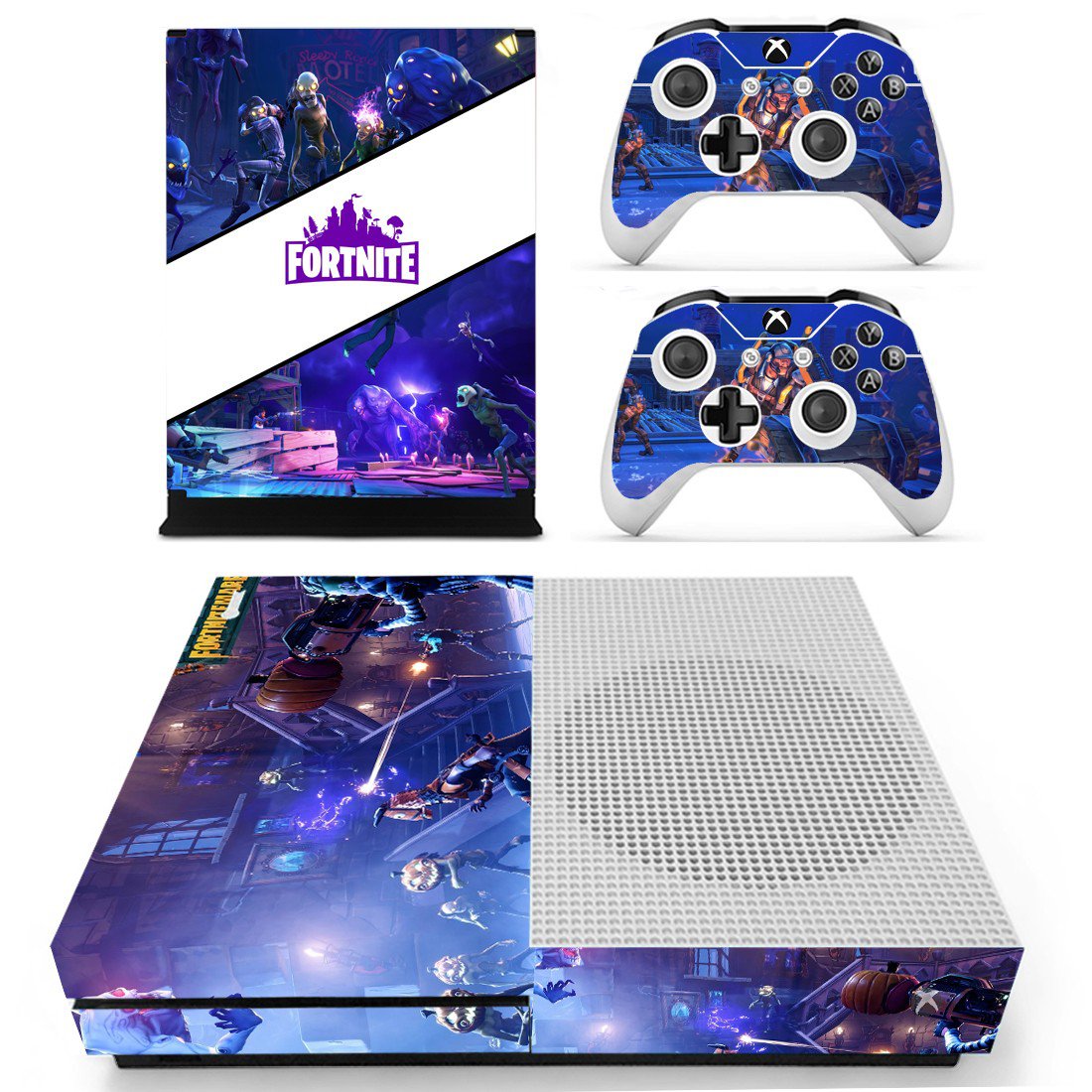 Fortnite decal skin for Xbox one S Console & Controllers