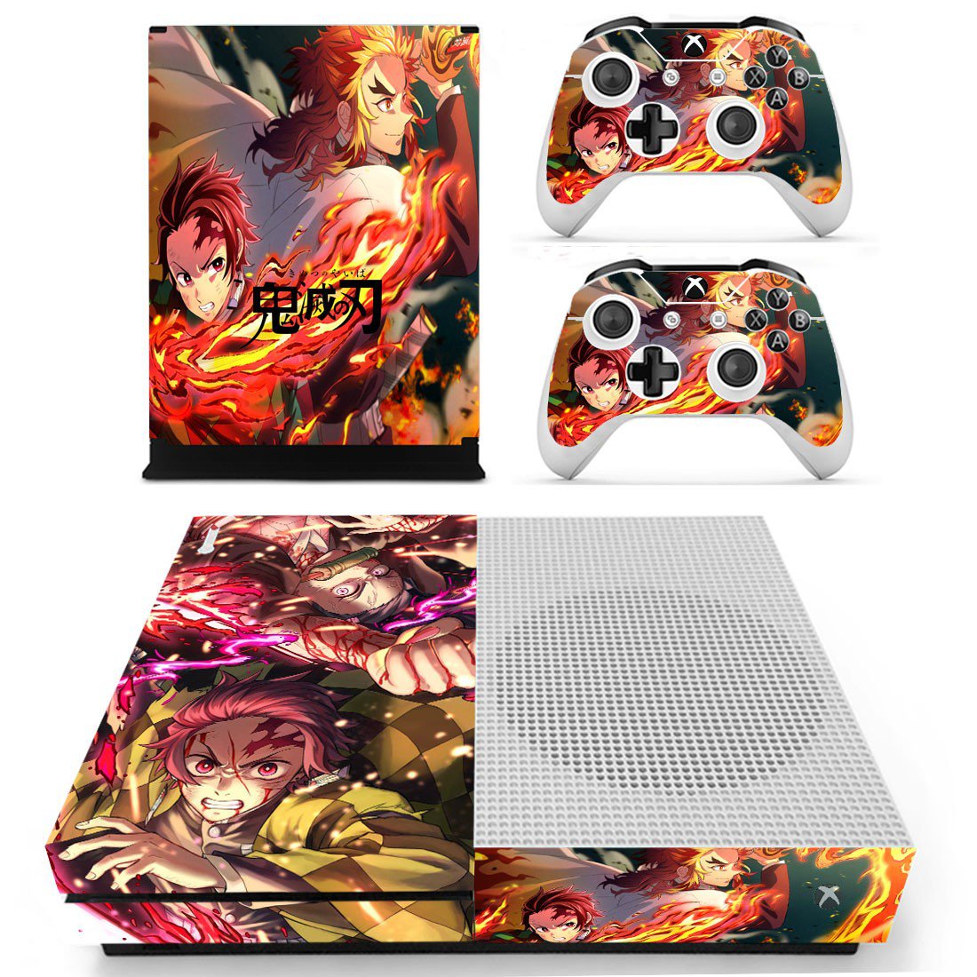 Demon Slayer decal skin for Xbox one S Console & Controllers