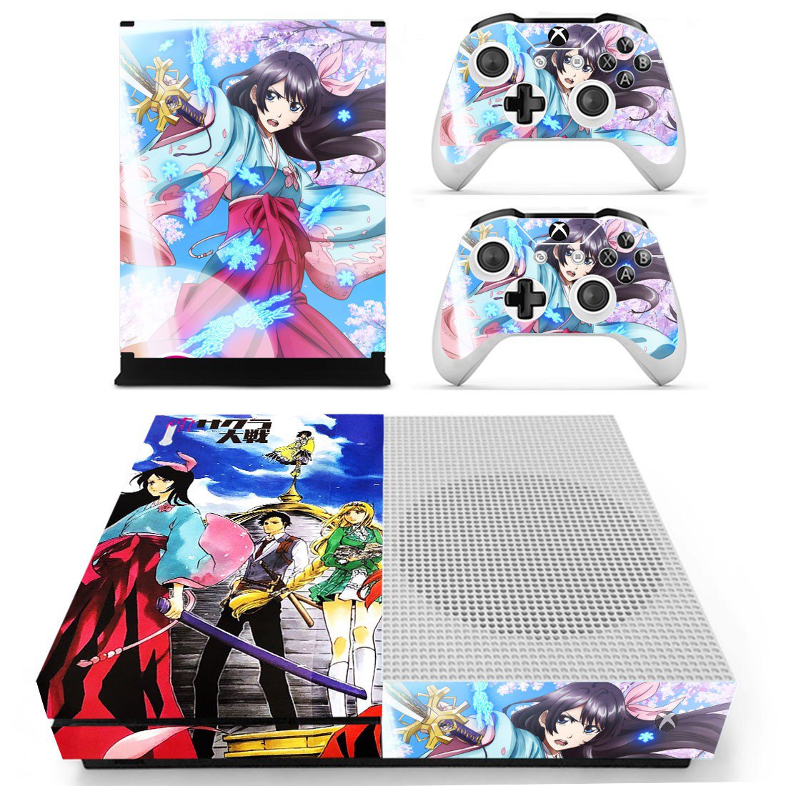 Sakura Wars decal skin for Xbox one S Console & Controllers