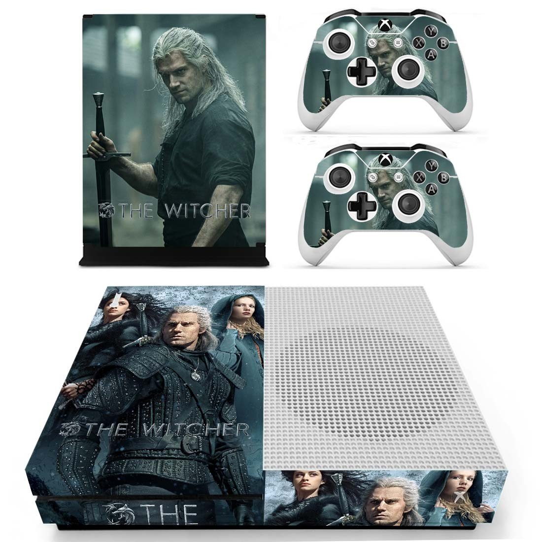 The Witcher decal skin for Xbox one S Console & Controllers