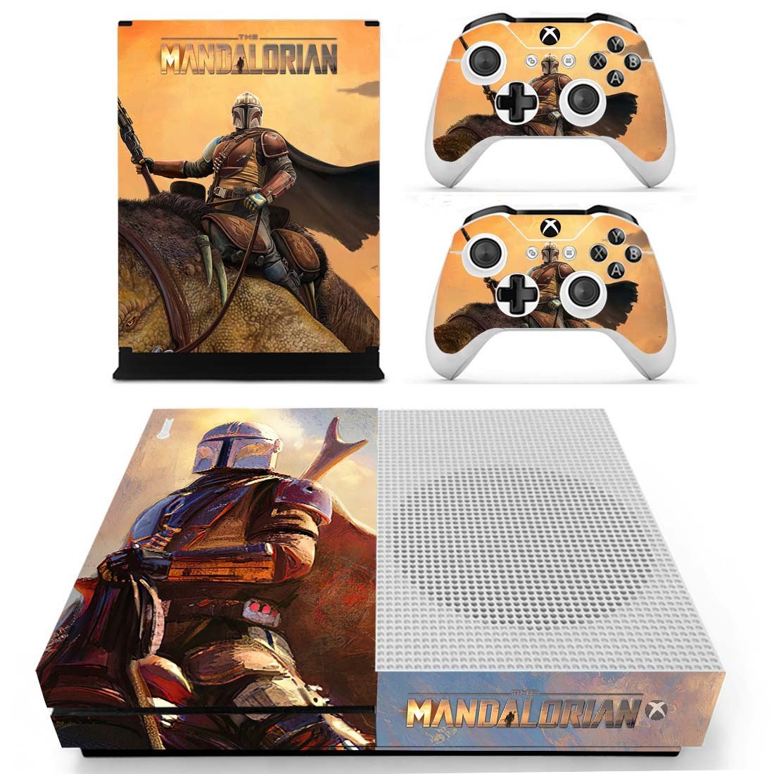 The Mandalorian decal skin for Xbox one S Console & Controllers