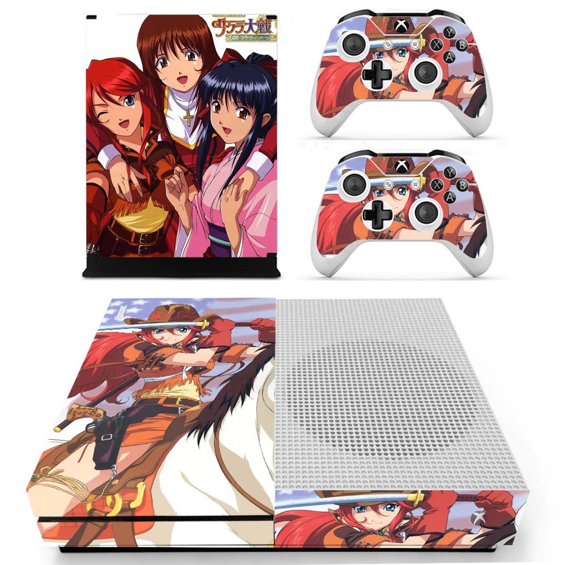 Sakura Wars decal skin for Xbox one S Console & Controllers