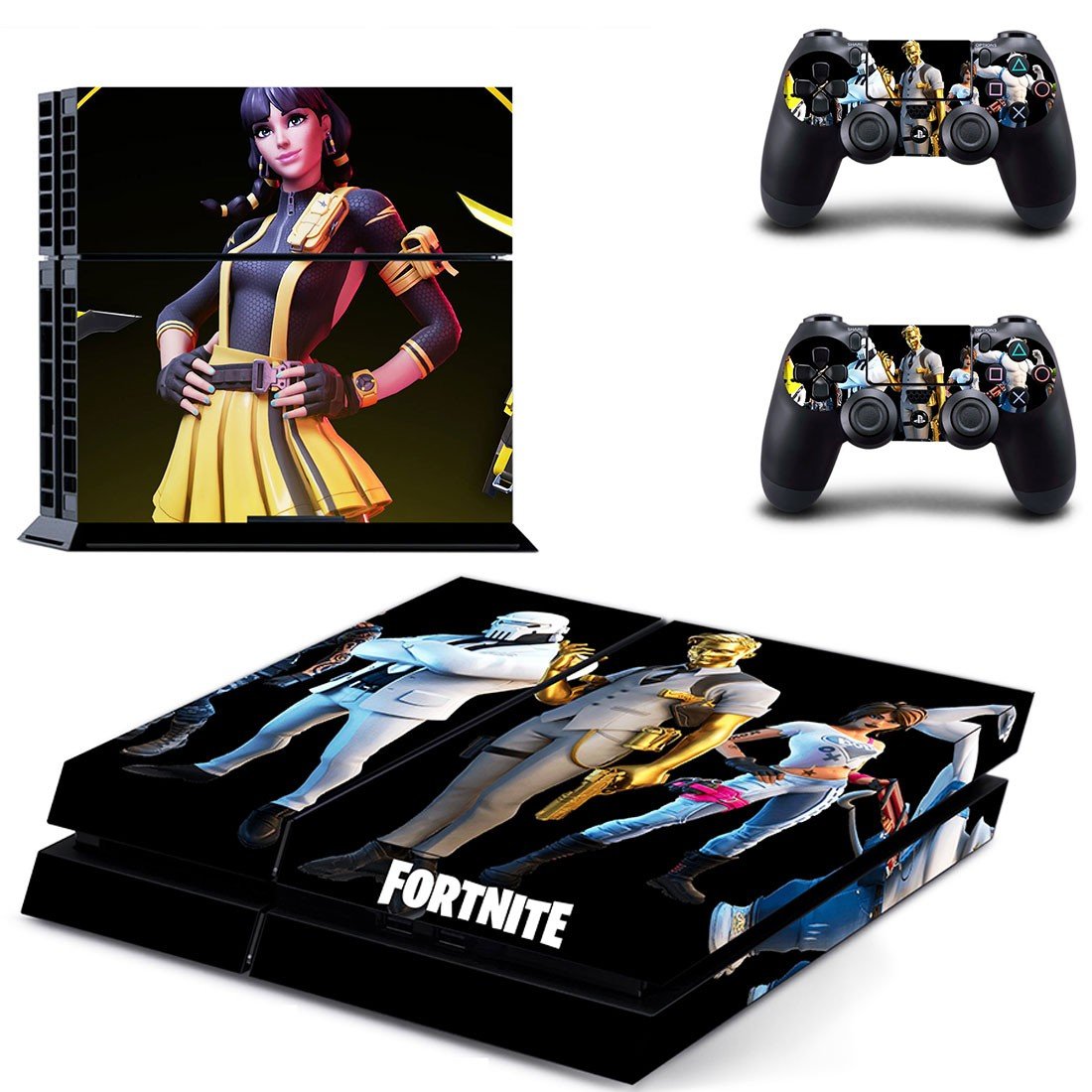 Fortnite decal skin for PlayStation 4 Console & Controllers