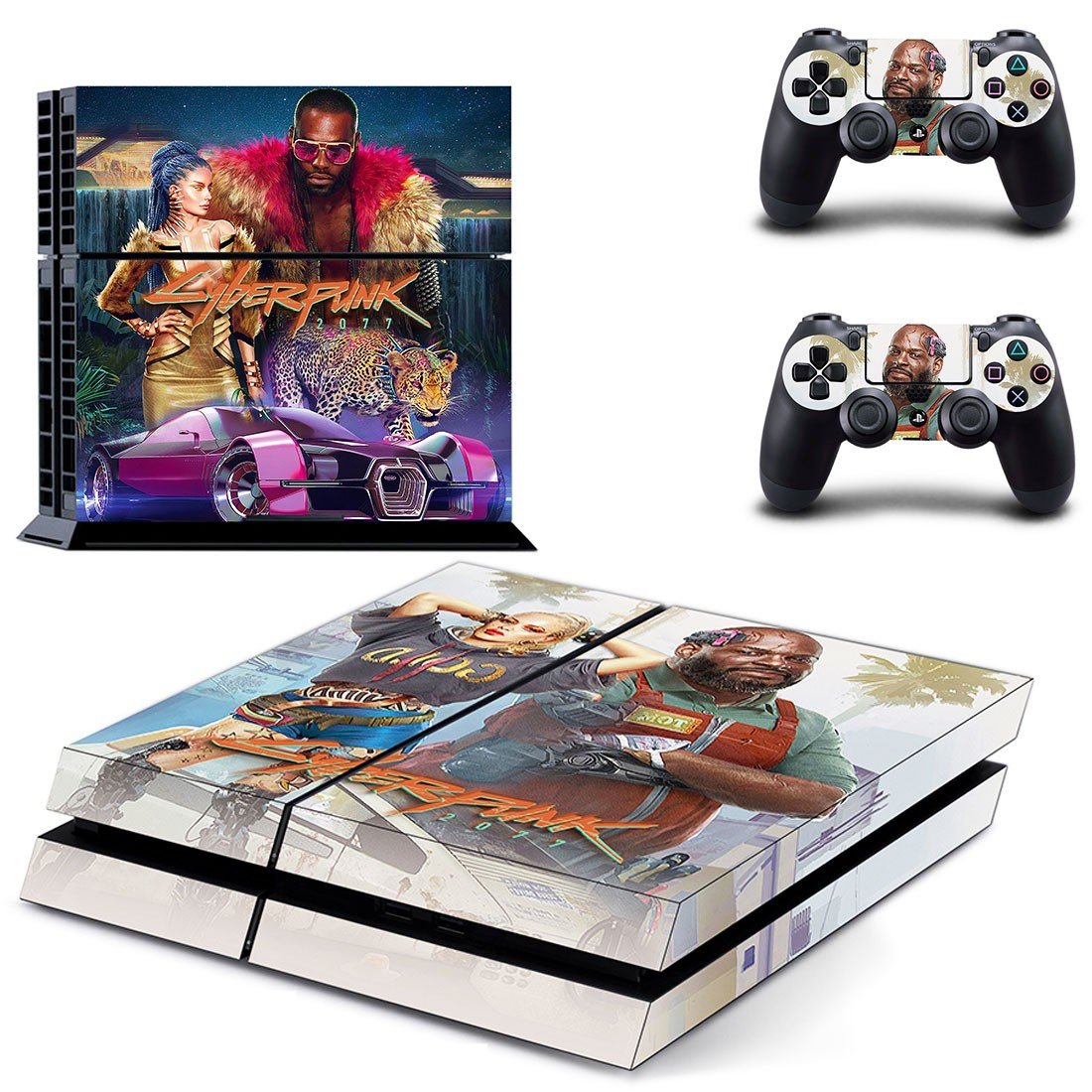 Cyberpunk 2077 decal skin for PlayStation 4 Console & Controllers