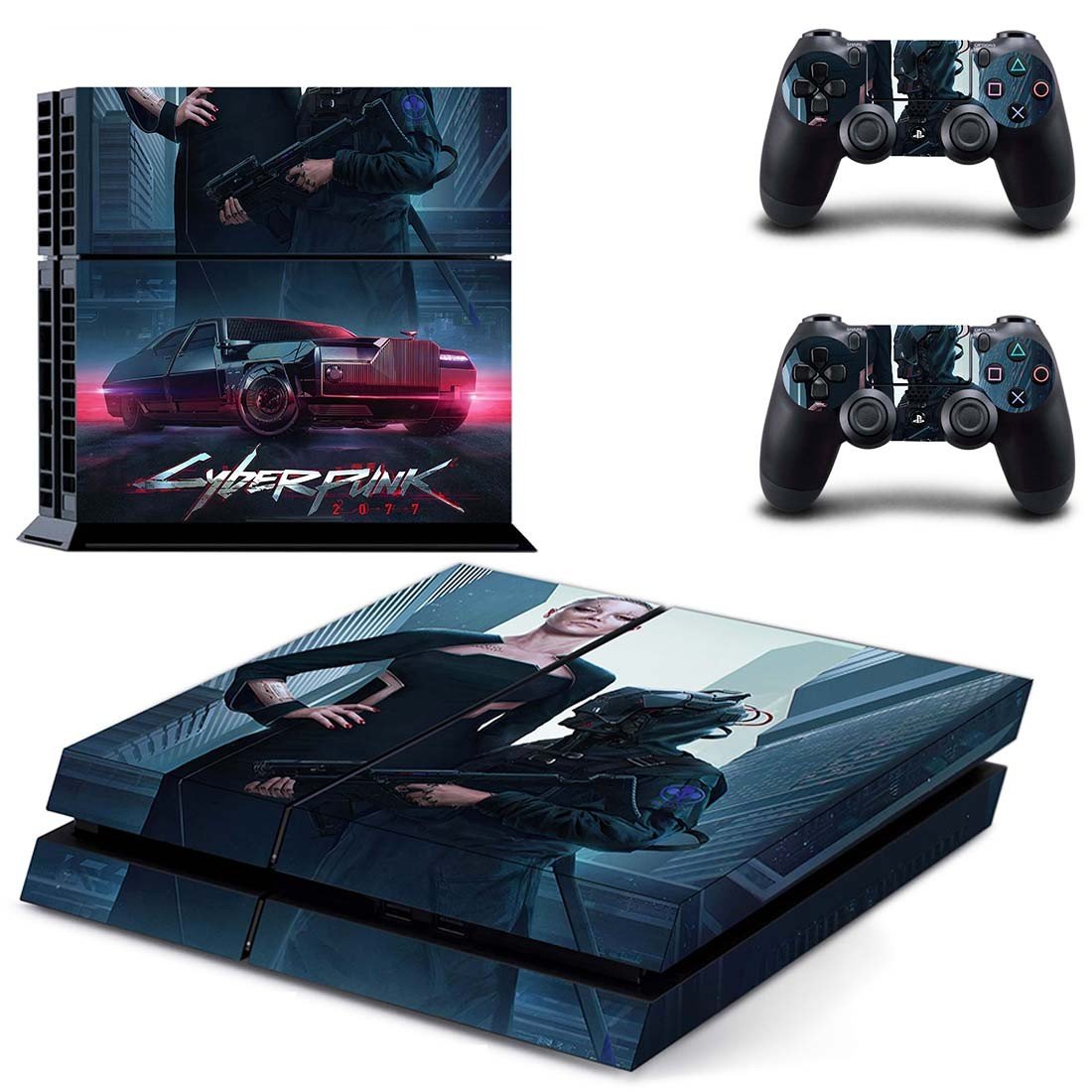Cyberpunk 2077 decal skin for PlayStation 4 Console & Controllers