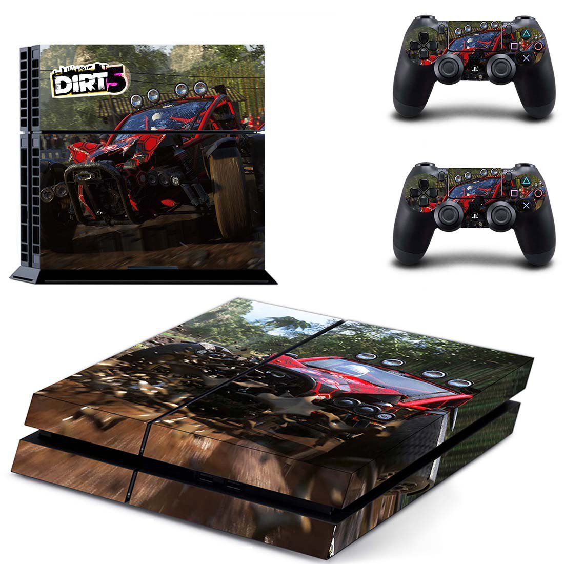 Dirt 5 decal skin for PlayStation 4 Console & Controllers