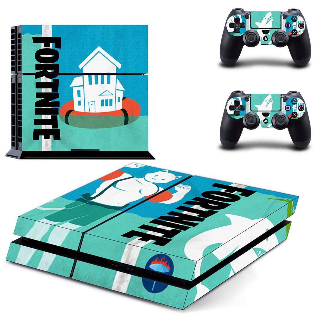 Fortnite decal skin for PlayStation 4 Console & Controllers