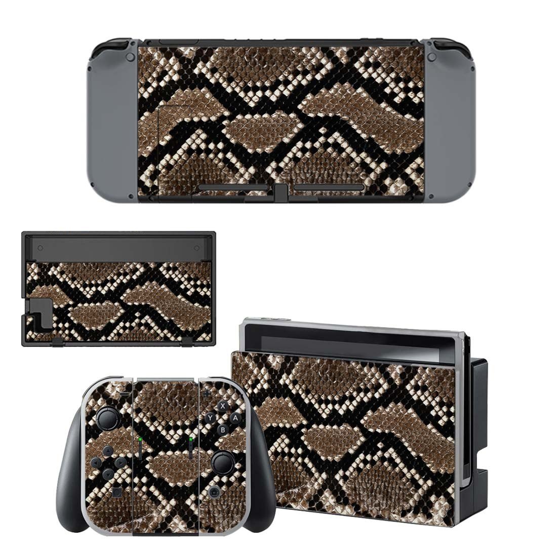 Snake skin decal skin for Nintendo Switch Console & Controllers
