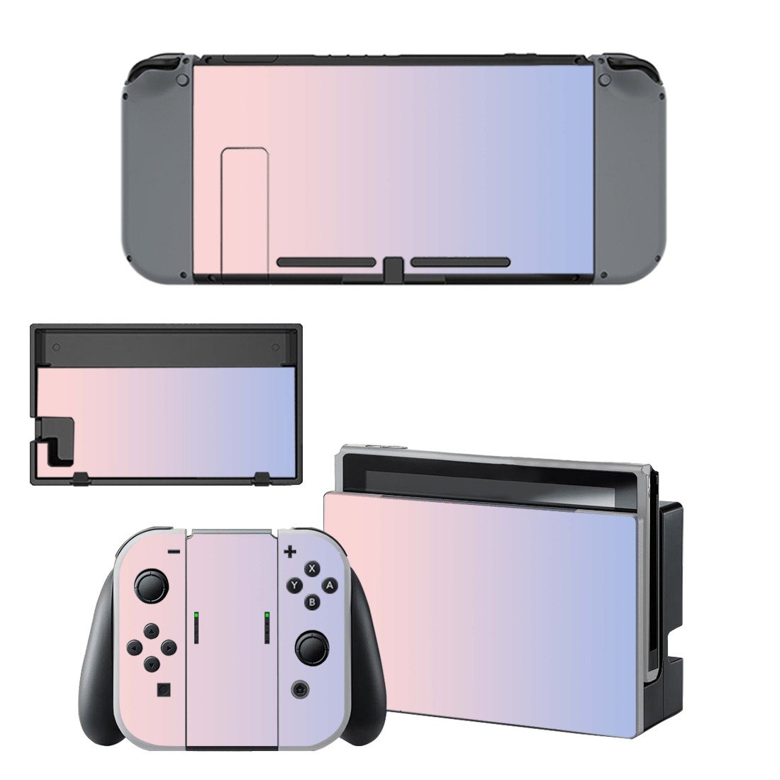 Electric blue decal skin for Nintendo Switch Console & Controllers