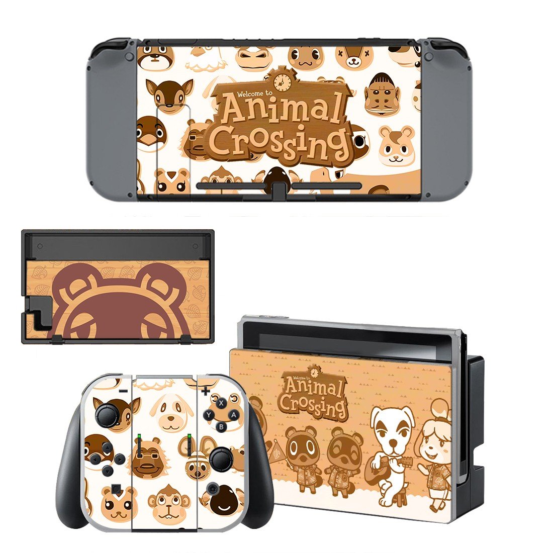 Animal Crossing decal skin for Nintendo Switch Console & Controllers