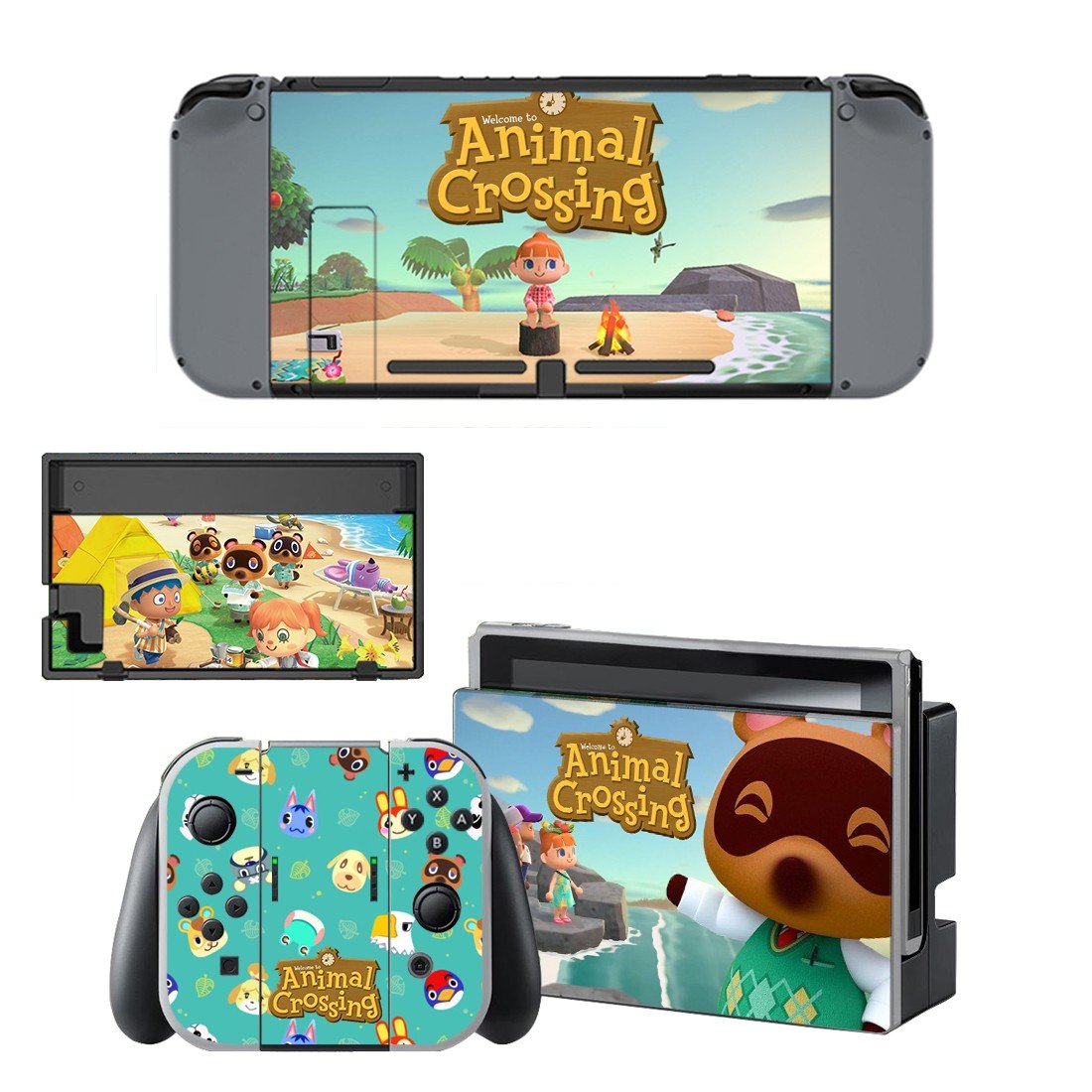 Animal Crossing decal skin for Nintendo Switch Console & Controllers