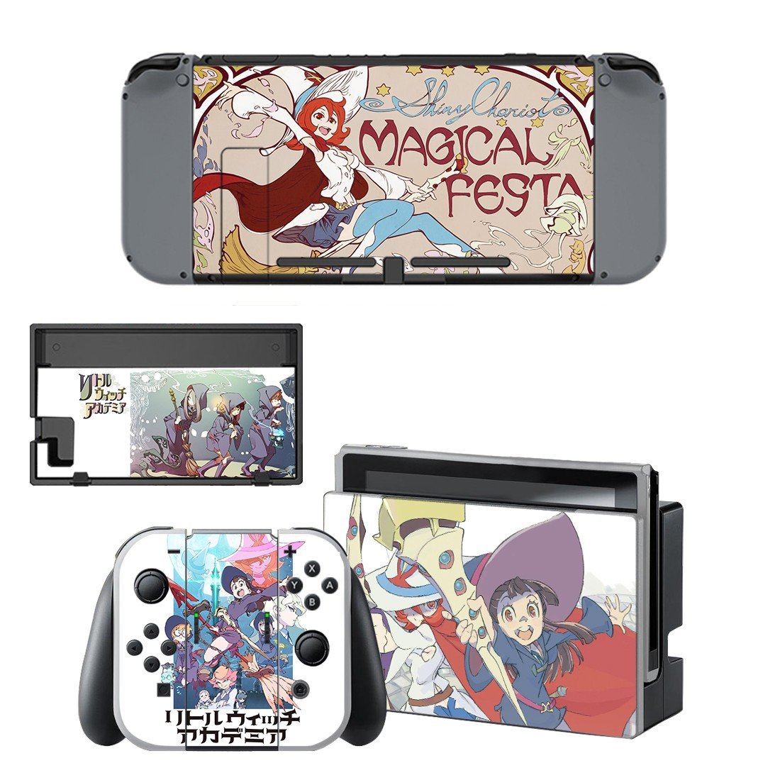 Little Witch Academia decal skin for Nintendo Switch Console & Controllers