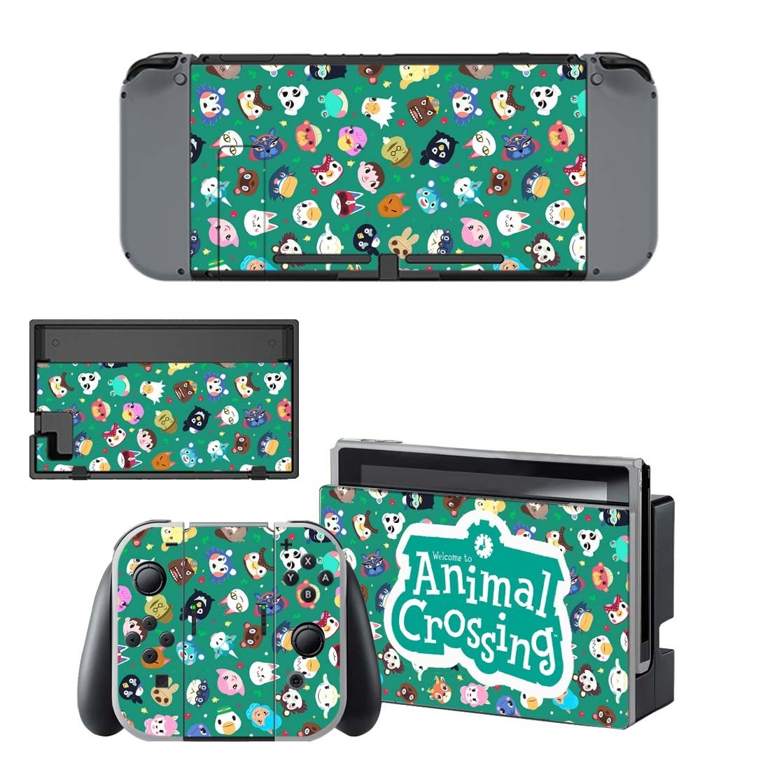 Animal Crossing decal skin for Nintendo Switch Console & Controllers