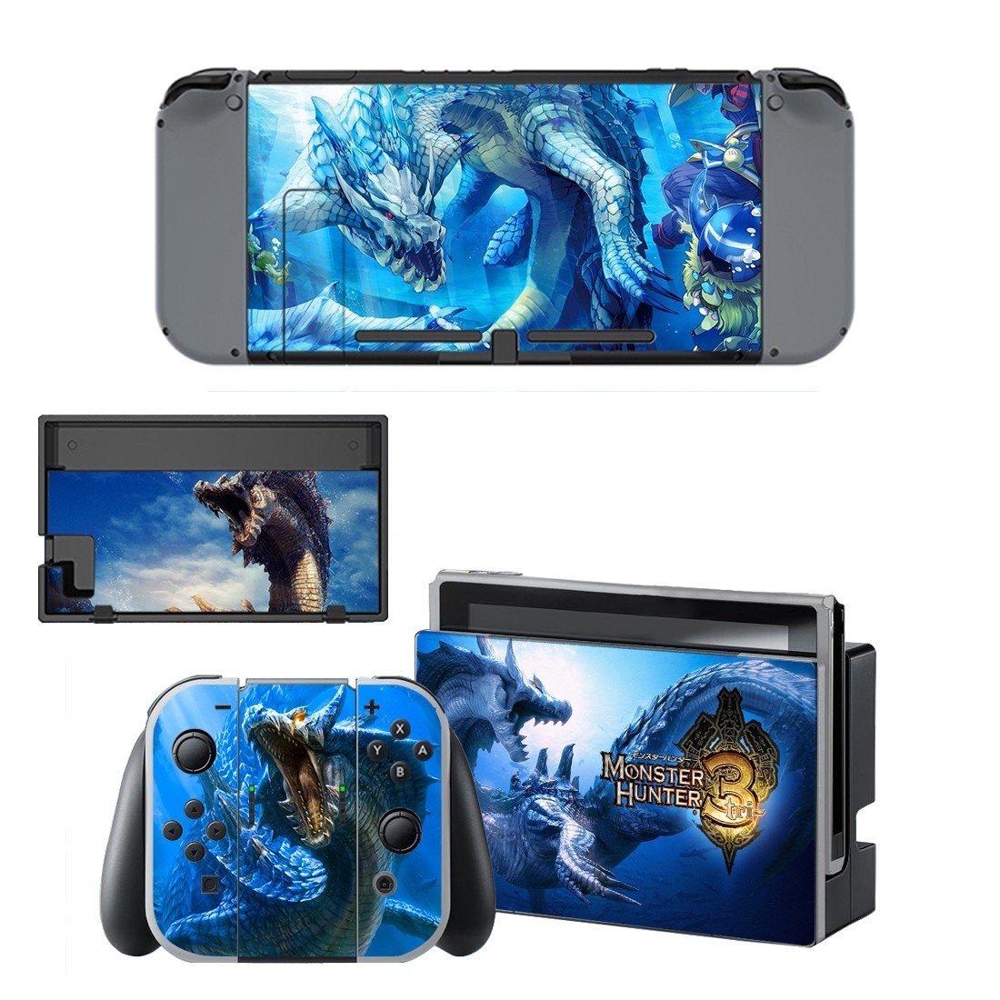 Monster Hunter 3 decal skin for Nintendo Switch Console & Controllers