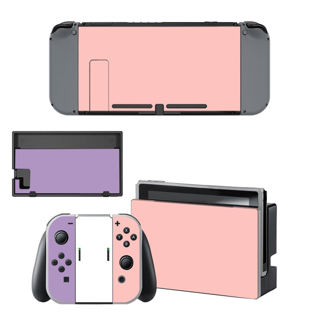 Grey decal skin for Nintendo Switch Console & Controllers