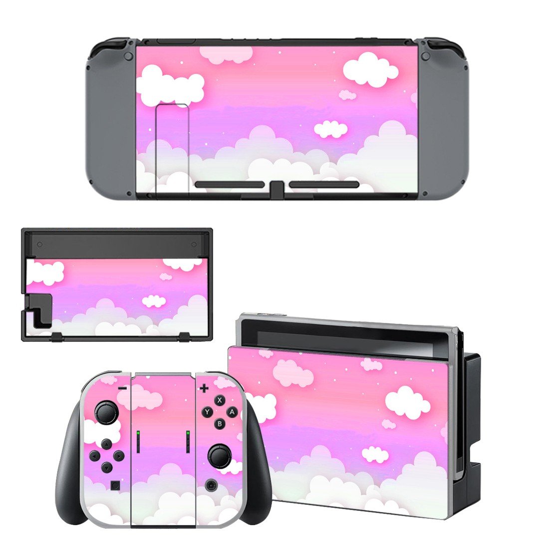 Cloud decal skin for Nintendo Switch Console & Controllers