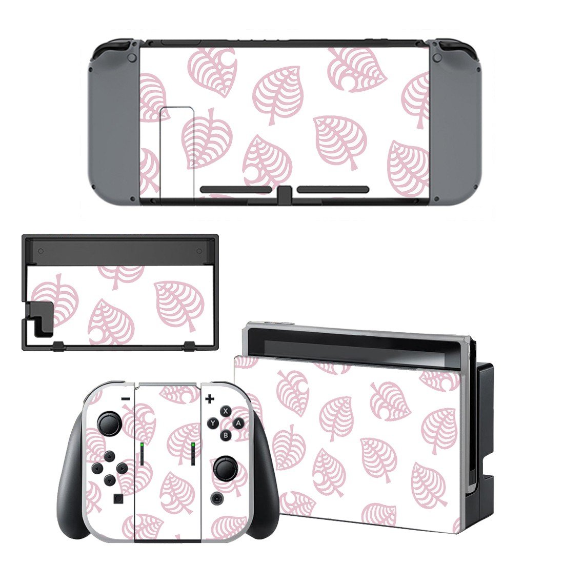 Leaf texture decal skin for Nintendo Switch Console & Controllers