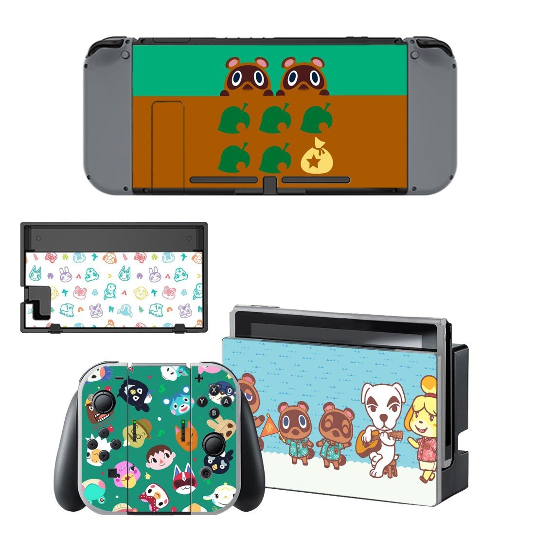 Animal Crossing decal skin for Nintendo Switch Console & Controllers