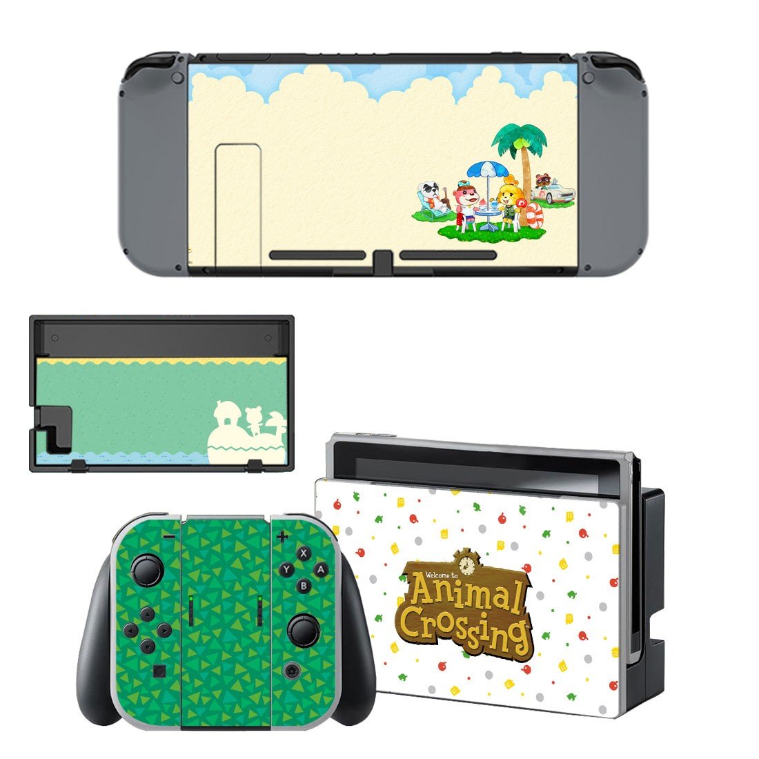 Animal Crossing decal skin for Nintendo Switch Console & Controllers
