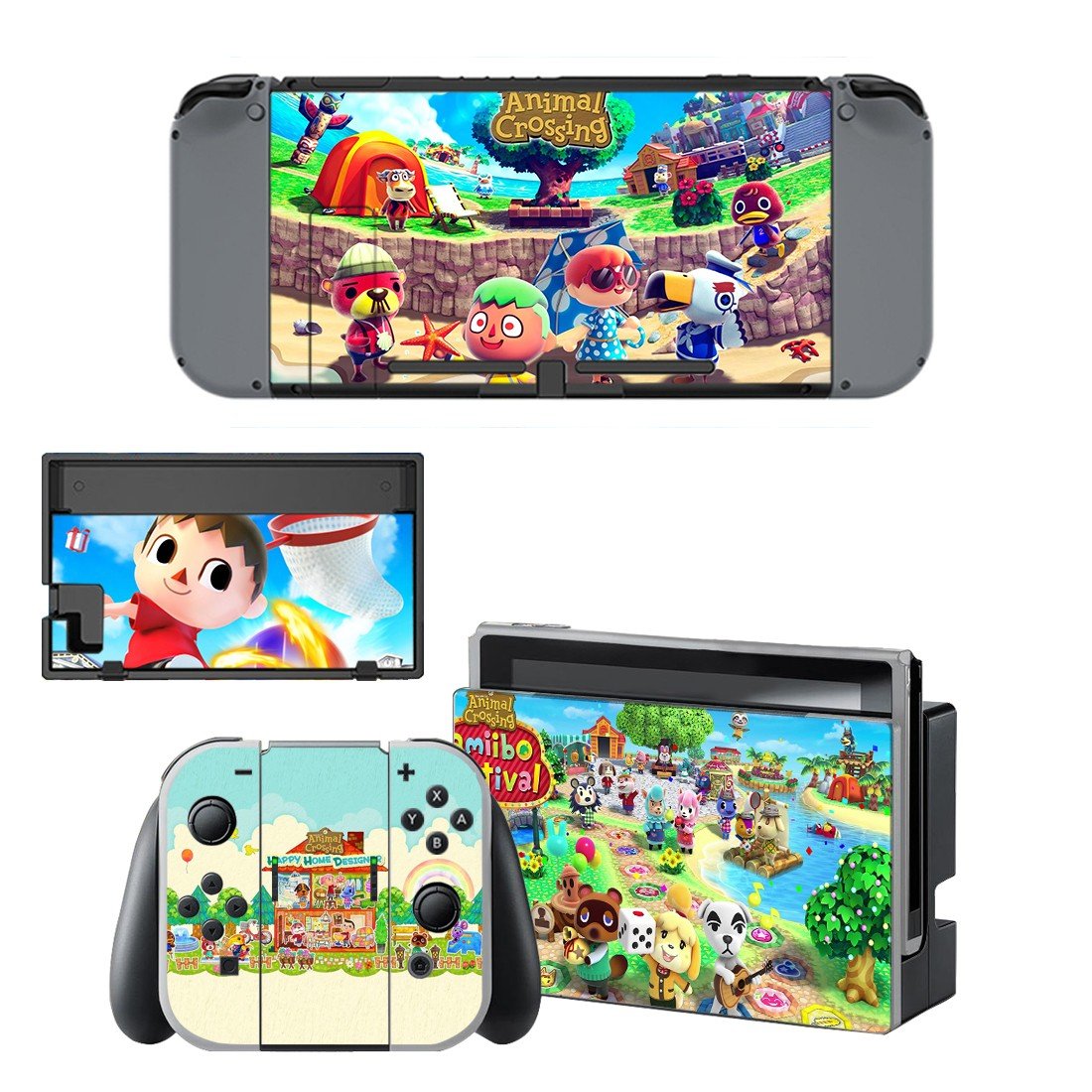 Animal Crossing decal skin for Nintendo Switch Console & Controllers