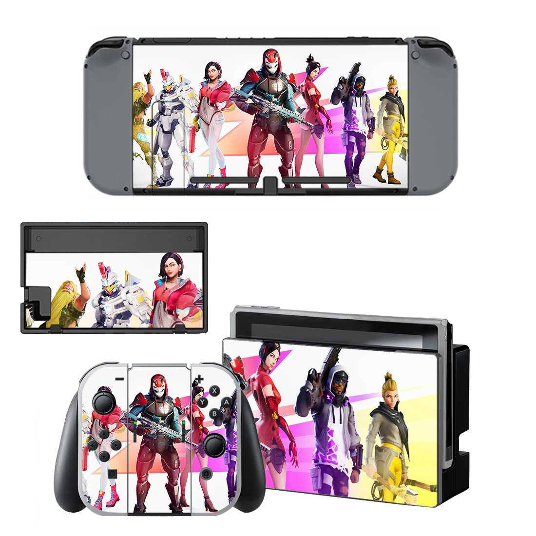 Fortnite decal skin for Nintendo Switch Console & Controllers