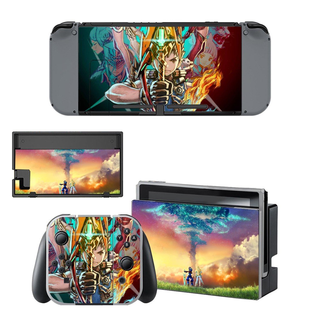 Xenoblade Chronicles decal skin for Nintendo Switch Console & Controllers
