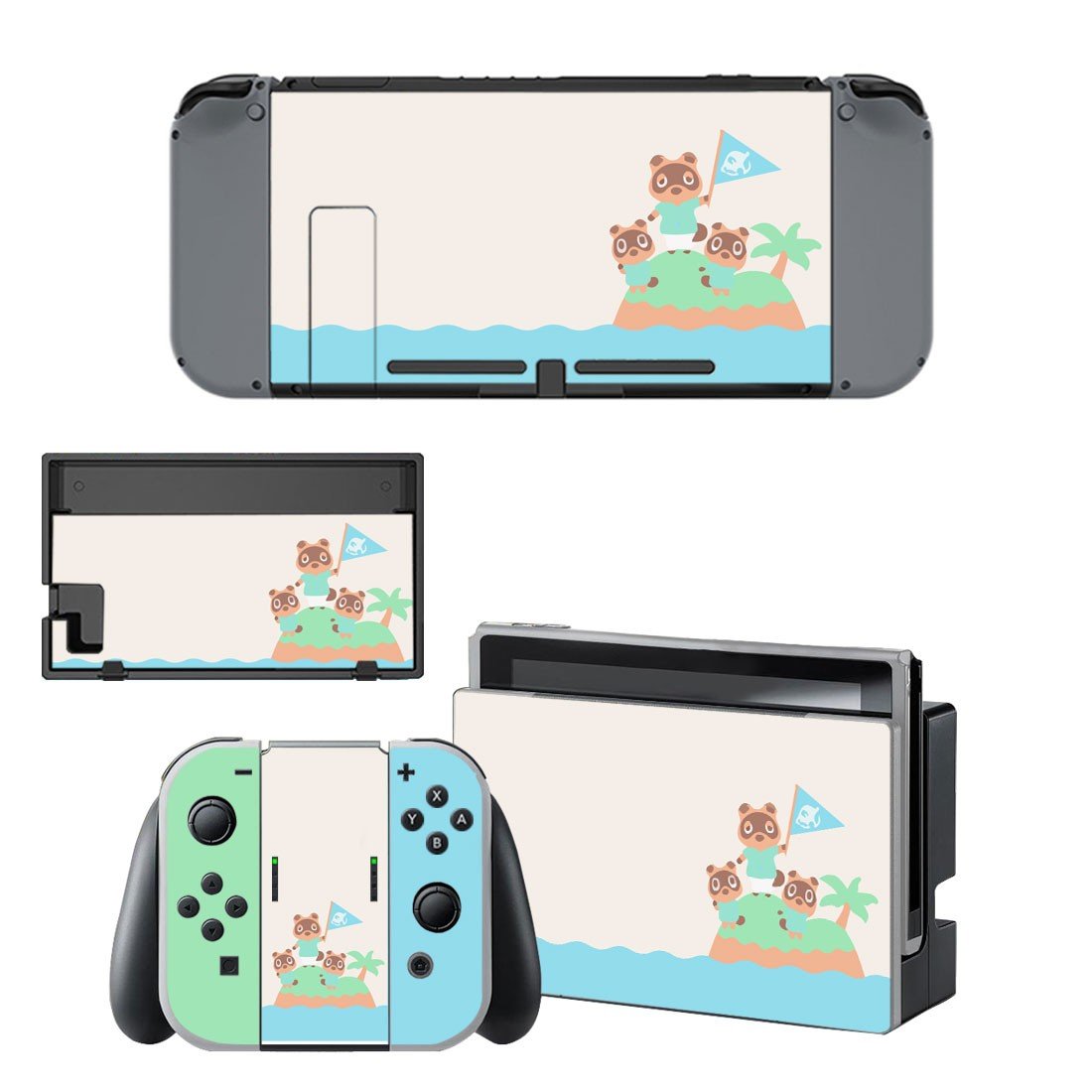 Animal Crossing decal skin for Nintendo Switch Console & Controllers
