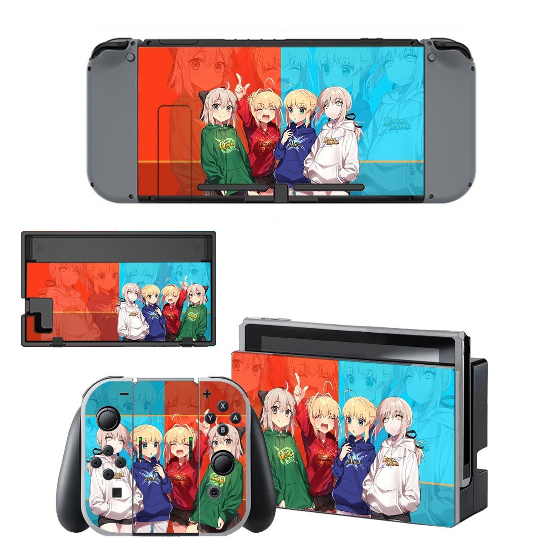 Cartoon Anime decal skin for Nintendo Switch Console & Controllers