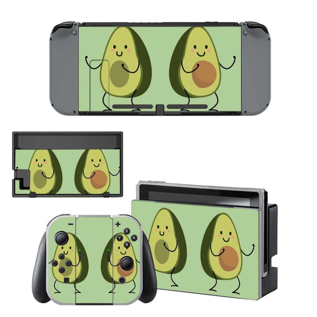 Lets avo decal skin for Nintendo Switch Console & Controllers