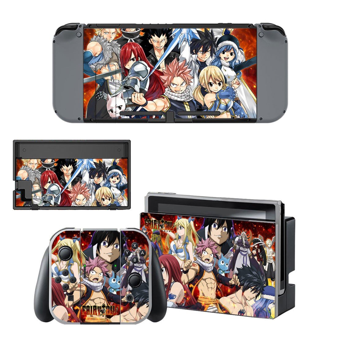 Fairy Tail decal skin for Nintendo Switch Console & Controllers