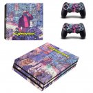 Cyberpunk 2077 decal skin for PS4 Pro Console & Controllers