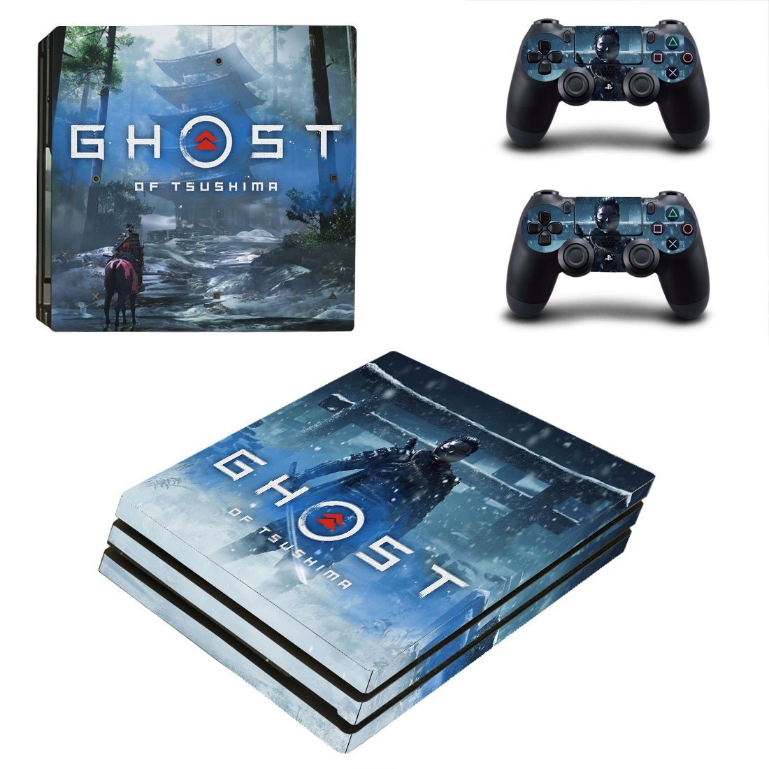 Ghost of Tsushima decal skin for PS4 Pro Console & Controllers