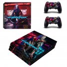 Cyberpunk 2077 decal skin for PS4 Pro Console & Controllers