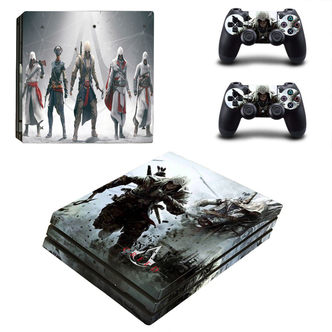 Assassin's creed connor decal skin for PS4 Pro Console & Controllers