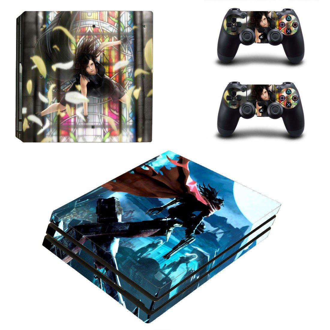 Tifa Lockhart decal skin for PS4 Pro Console & Controllers