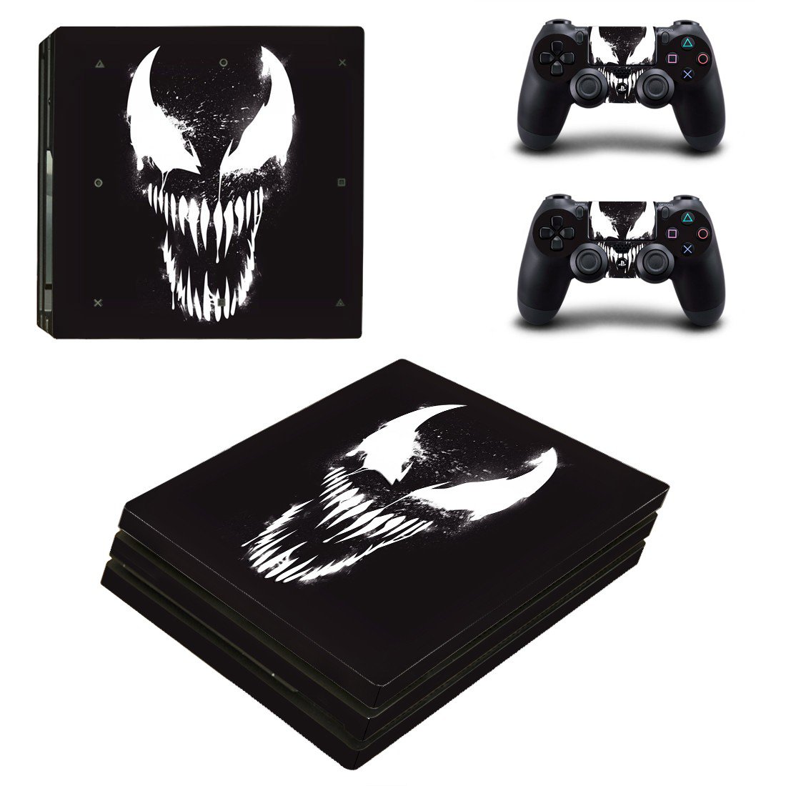 Venom decal skin for PS4 Pro Console & Controllers