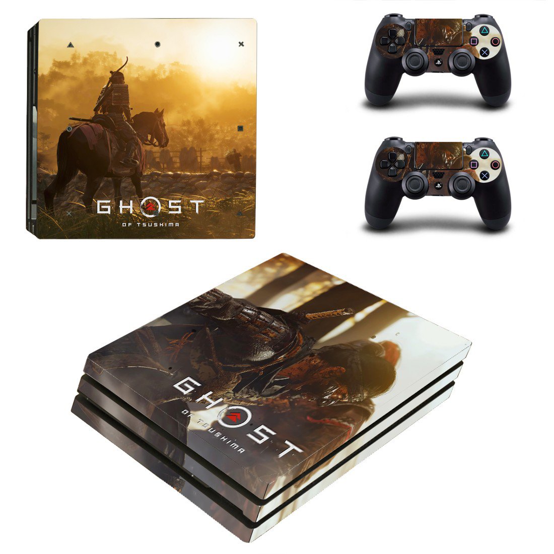 Ghost of Tsushima decal skin for PS4 Pro Console & Controllers