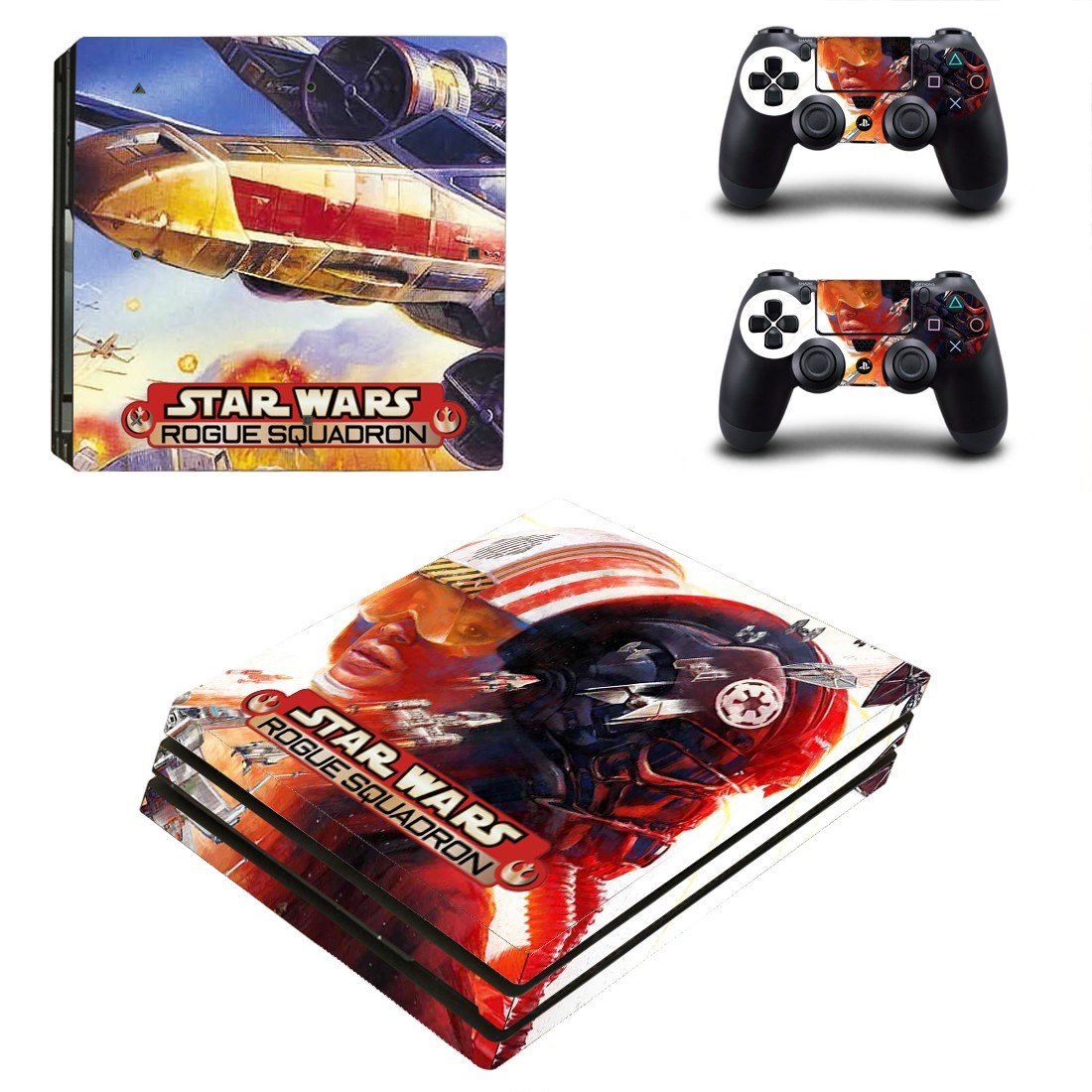 Stars wars rogue squadron decal skin for PS4 Pro Console & Controllers