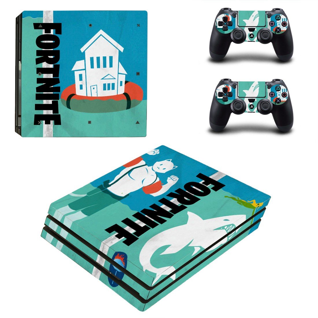 Fortnite decal skin for PS4 Pro Console & Controllers