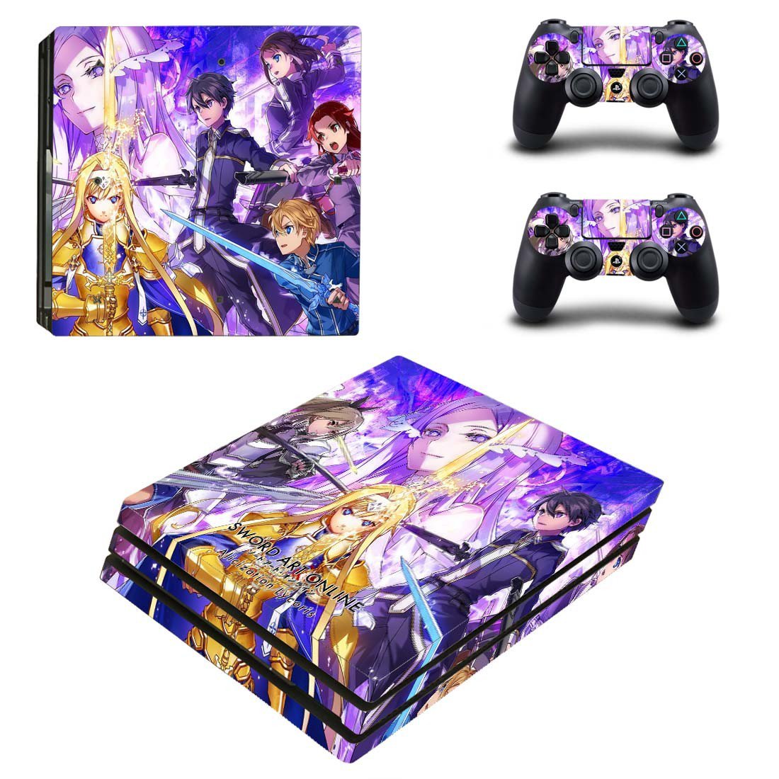 Alicization Lycoris decal skin for PS4 Pro Console & Controllers