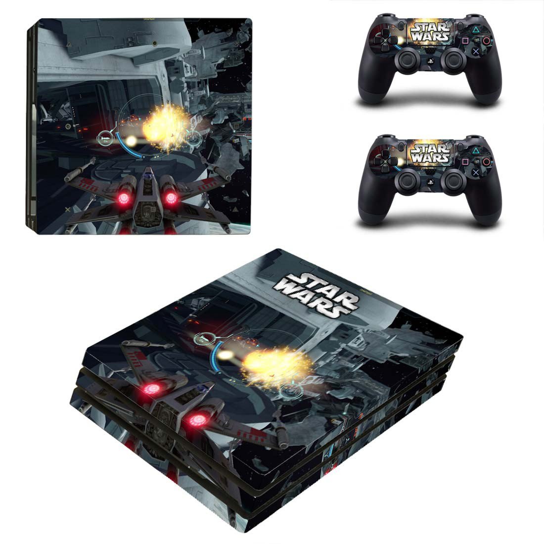 Star wars Squadron decal skin for PS4 Pro Console & Controllers