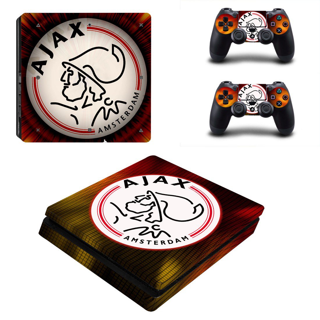 AFC Ajax decal skin for PS4 Slim Console & Controllers