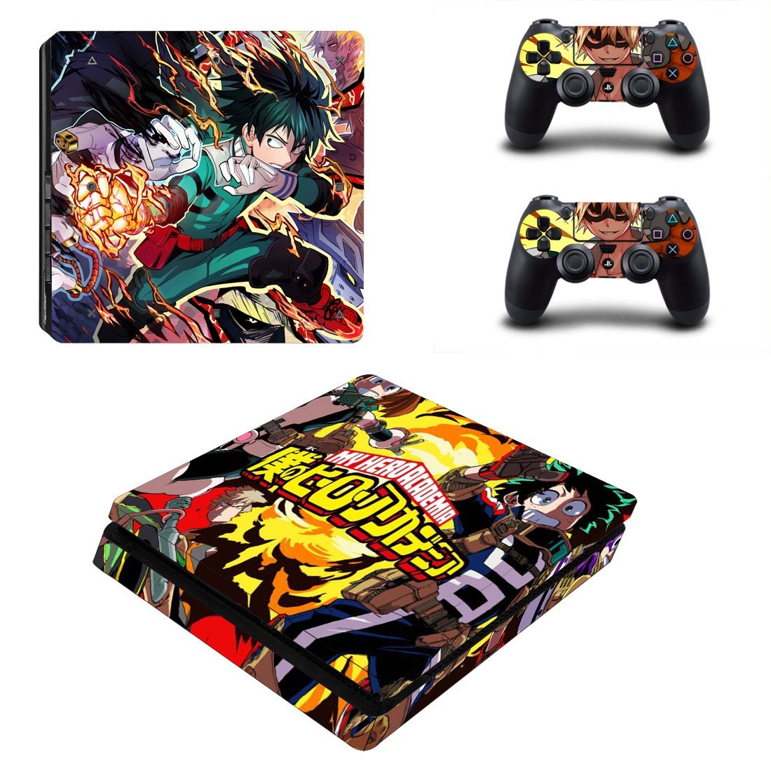 My Hero Academia decal skin for PS4 Slim Console & Controllers