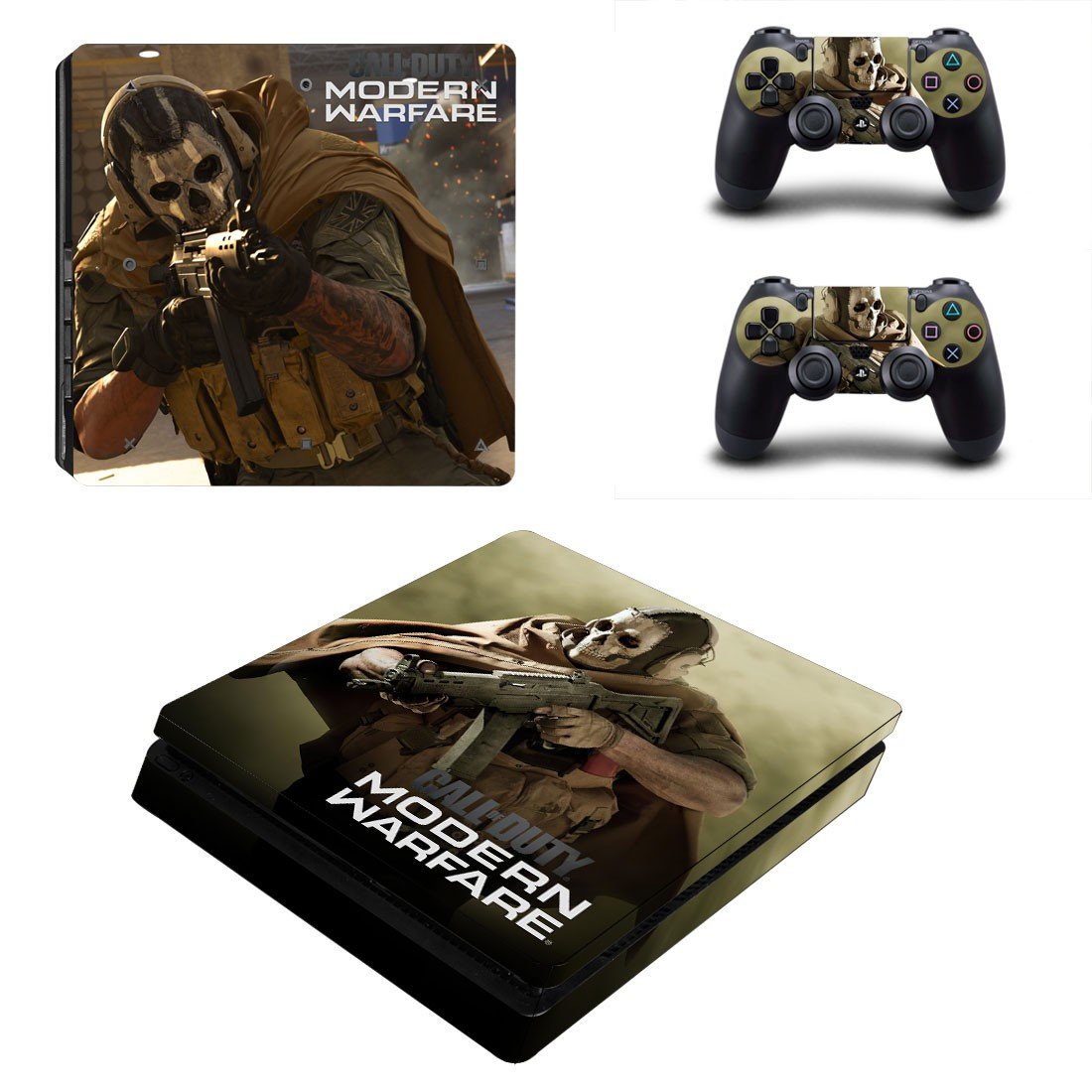 Modern Warfare decal skin for PS4 Slim Console & Controllers