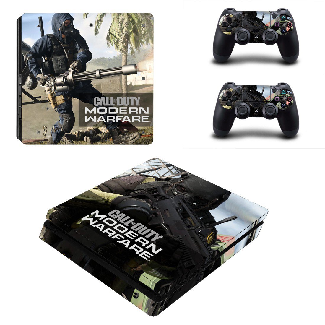 Modern Warfare decal skin for PS4 Slim Console & Controllers
