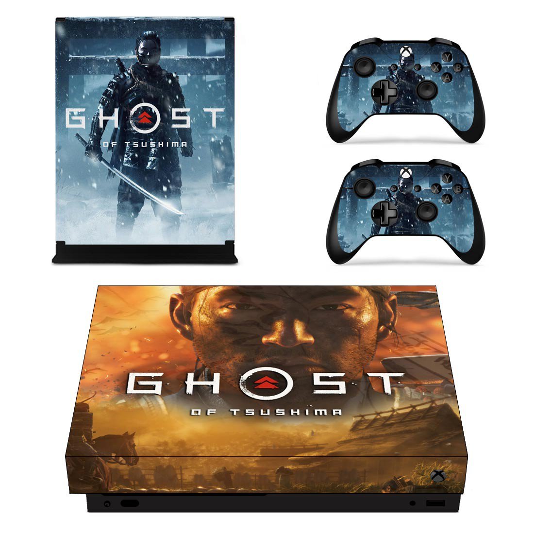 Ghost of Tsushima decal skin for Xbox one X Console & Controllers