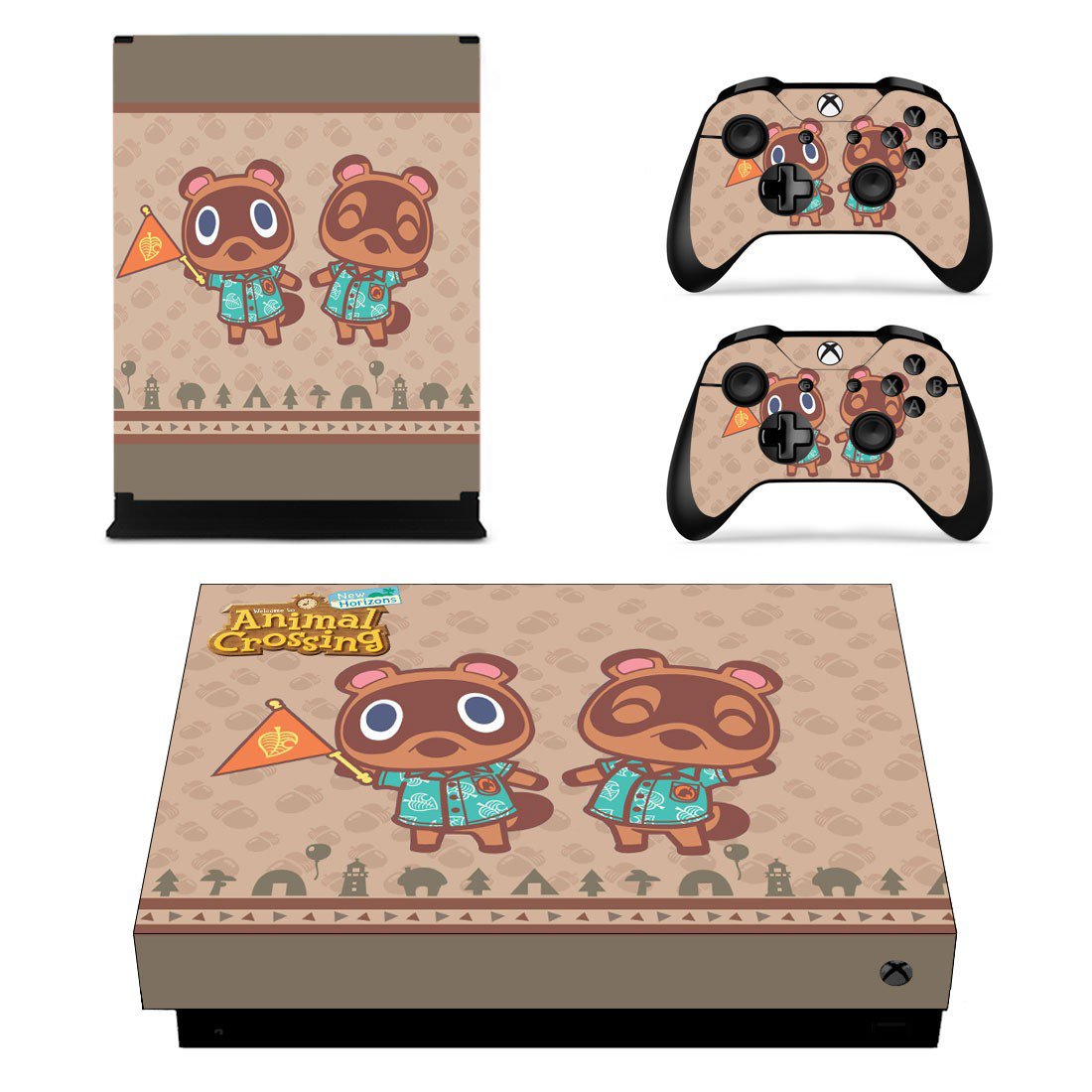 Animal Crossing New Horizons decal skin for Xbox one X Console