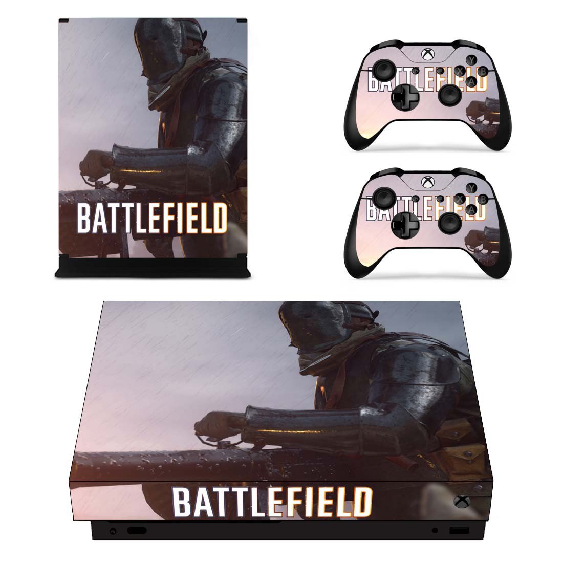 Battlefield decal skin for Xbox one X Console & Controllers